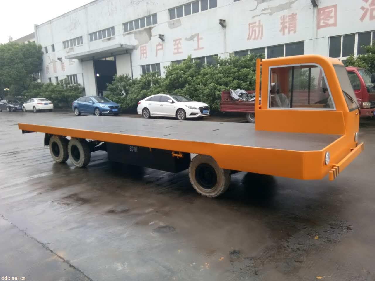 5吨电动平板货车单板驾驶电动搬运物料车