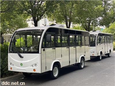 14座景区电动观光车 带门电动观光车