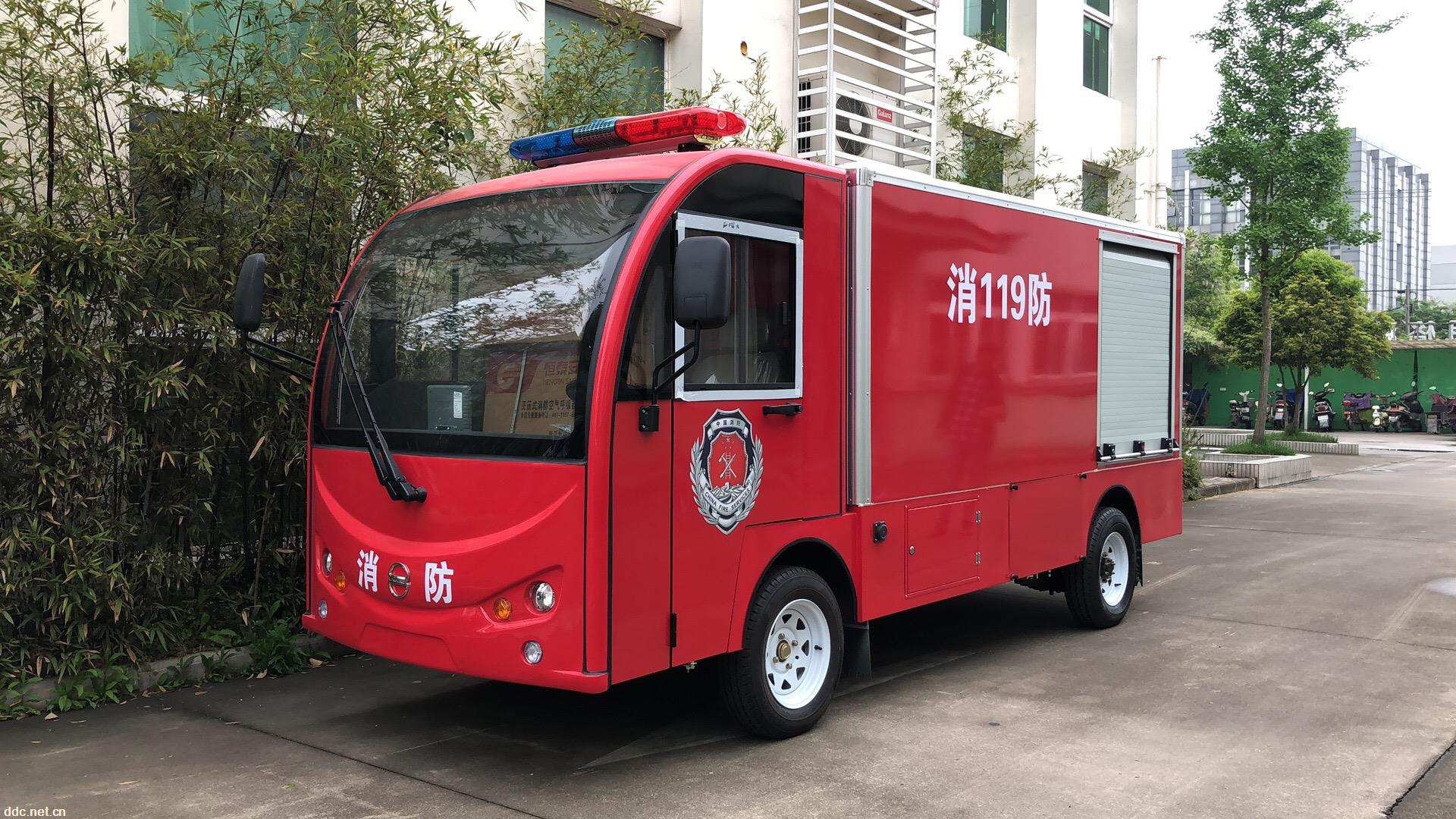 2吨带水箱电动消防车，苏州厂家微型电动消防车