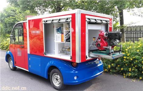 浙江2人座小型电动消防车/公园景区微型泡沫消防车