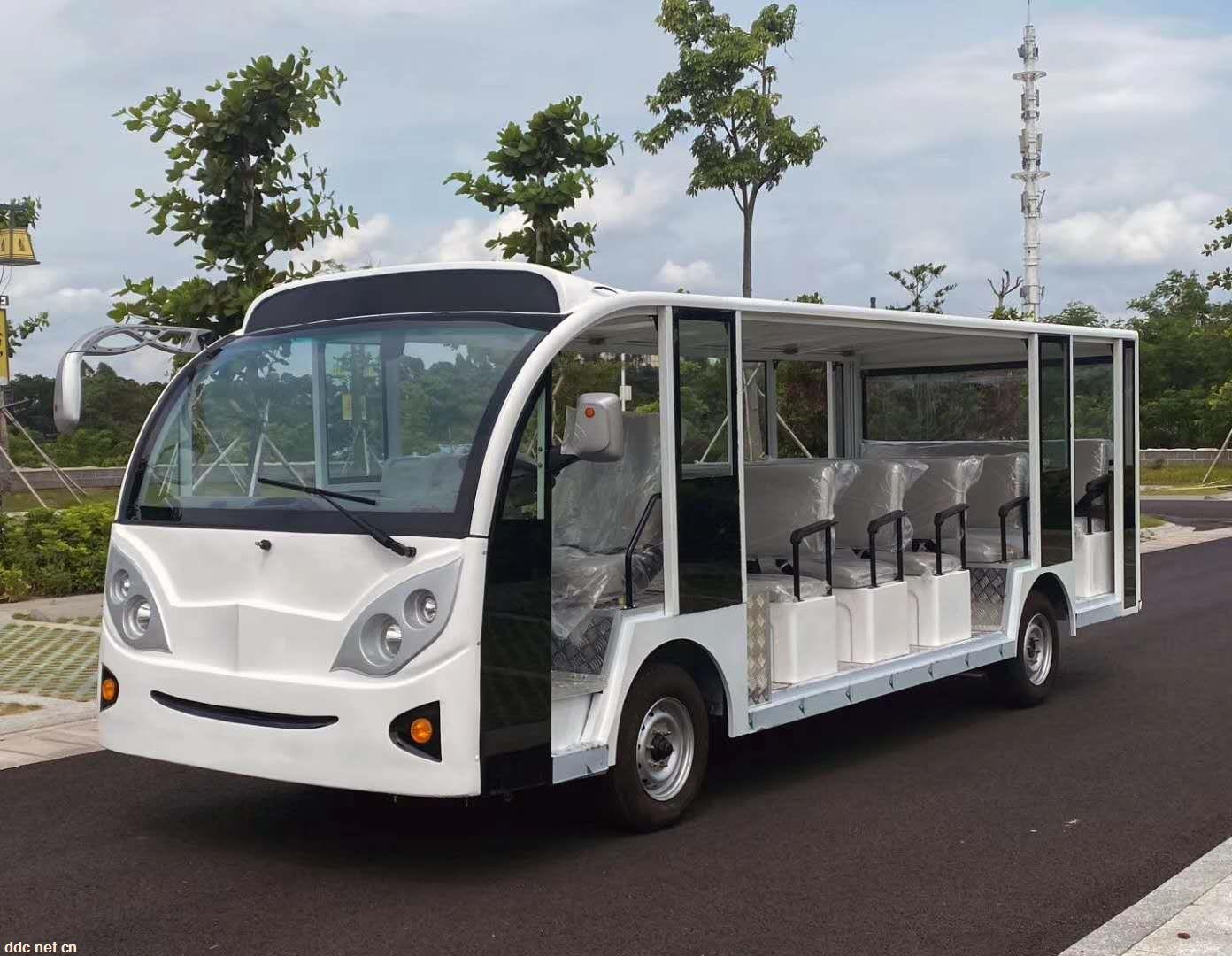 14座游览观光车 景区游览车 全封闭观光车