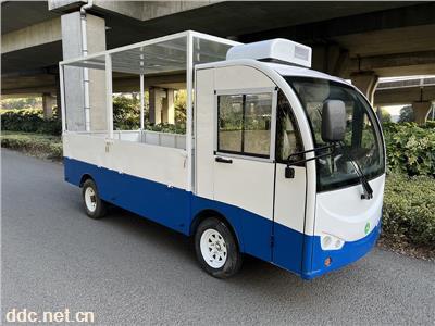 场内低速行驶带顶棚2吨电动货车 