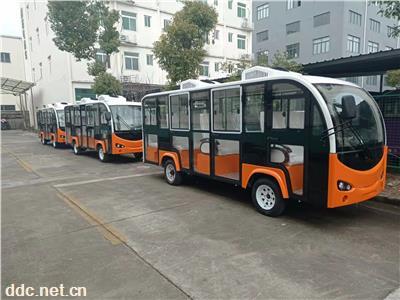 公园景区14座带空调电动游览车 利凯士得品牌电瓶观光车