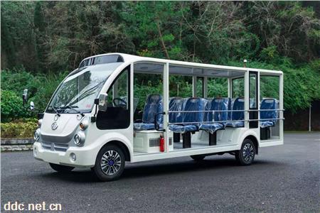 11座观光车敞开式电瓶车 四轮电动游览车