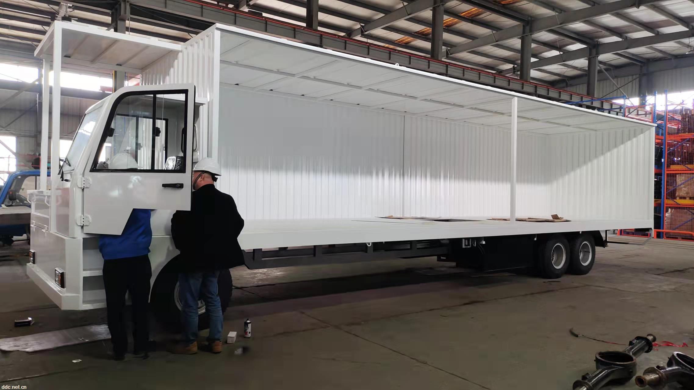 电动货运车密封货厢式货车四轮拉货搬运载货车内部转运车