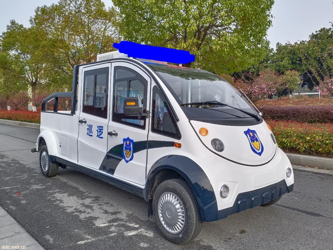 新镇五座铁壳带斗电动巡逻车 网格电瓶巡逻车