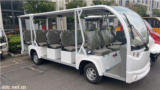 现货14座观光车带门14座观光游览车封闭式电瓶车