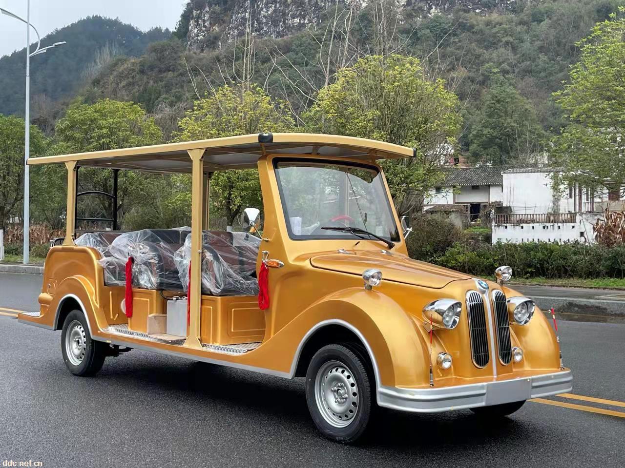 复古6座电动老爷车  看房接待车 苏州厂家电瓶老爷车