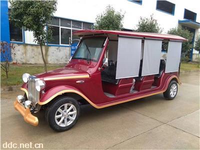复古电动老爷车 8座看房老爷车  公园游览车