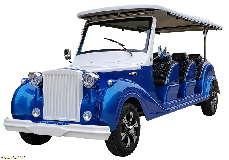 敞开式6座电动老爷车 公园景区观光车