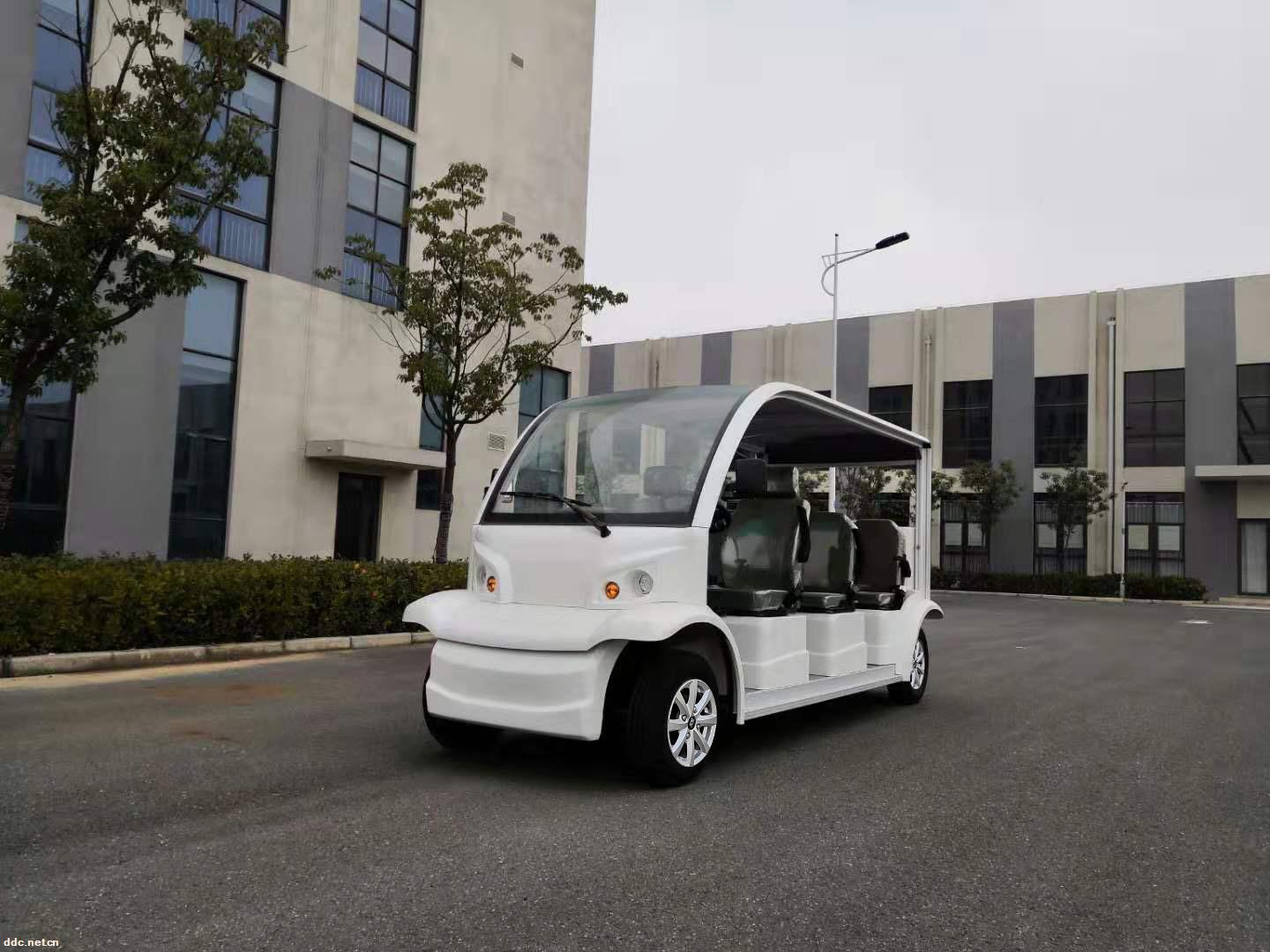 6座电动观光车 敞开式不带门观光车