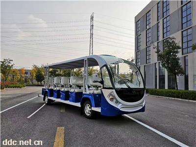 十七座电动观光车 敞开式17座游览观光车