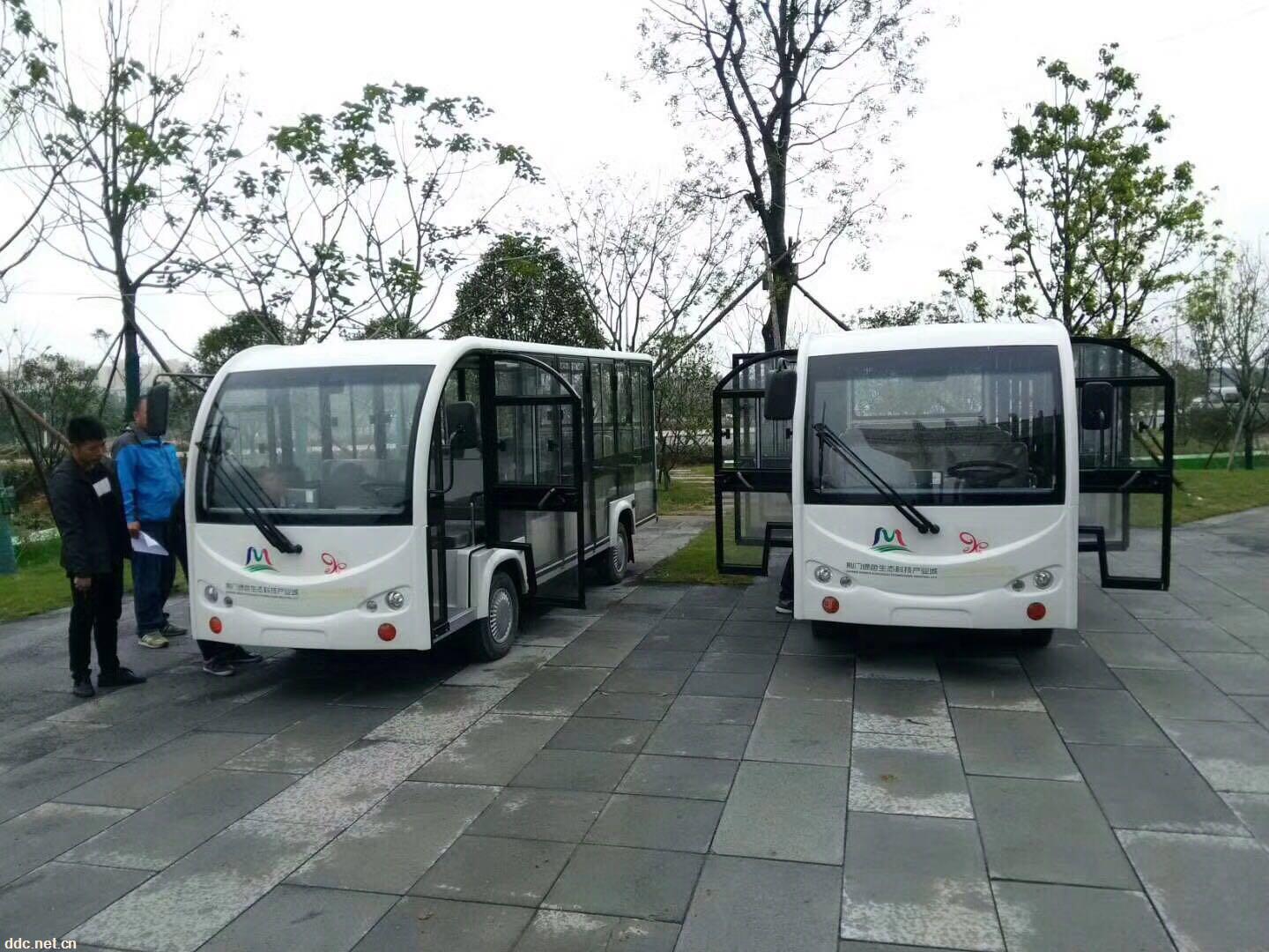 14座全玻璃带门观光车