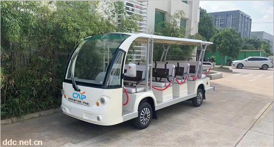敞开式电动游览观光车 电动14座观光车