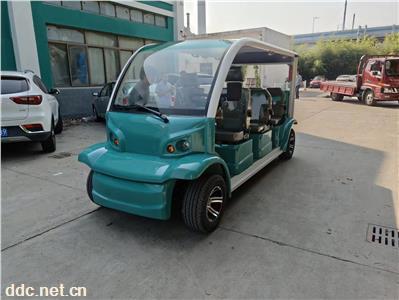 八座观光车敞开式 不带门的八座景区观光车