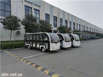 新十四座观光车全封闭带门景区游览车电动