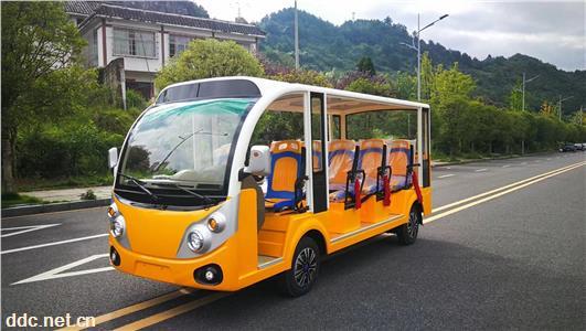 14座公交座椅电动观光车 不带门景区旅游电动观光车