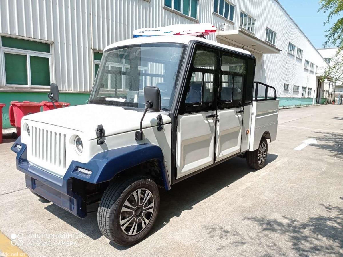 利凯士得电动巡逻车 巡逻车带皮卡