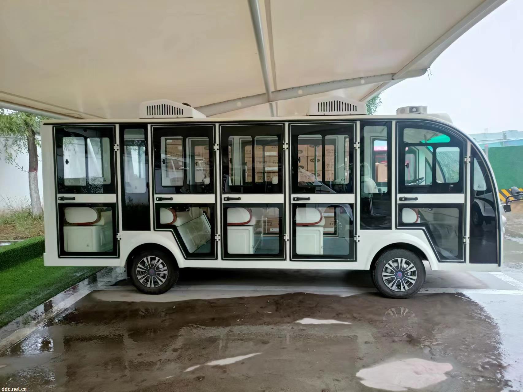 利凯士得电动带门观光车 电动旅游观光车 豪华座椅