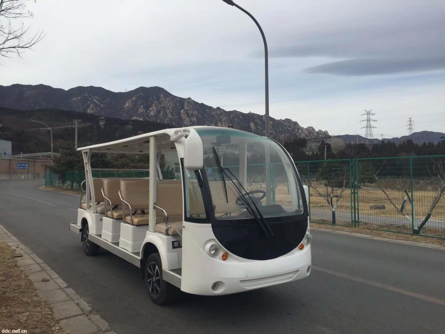 利凯士得14座不带门电动观光车 旅游景区观光车