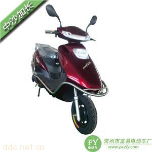 中沙加长枣红油电两用增程式自充电电动车