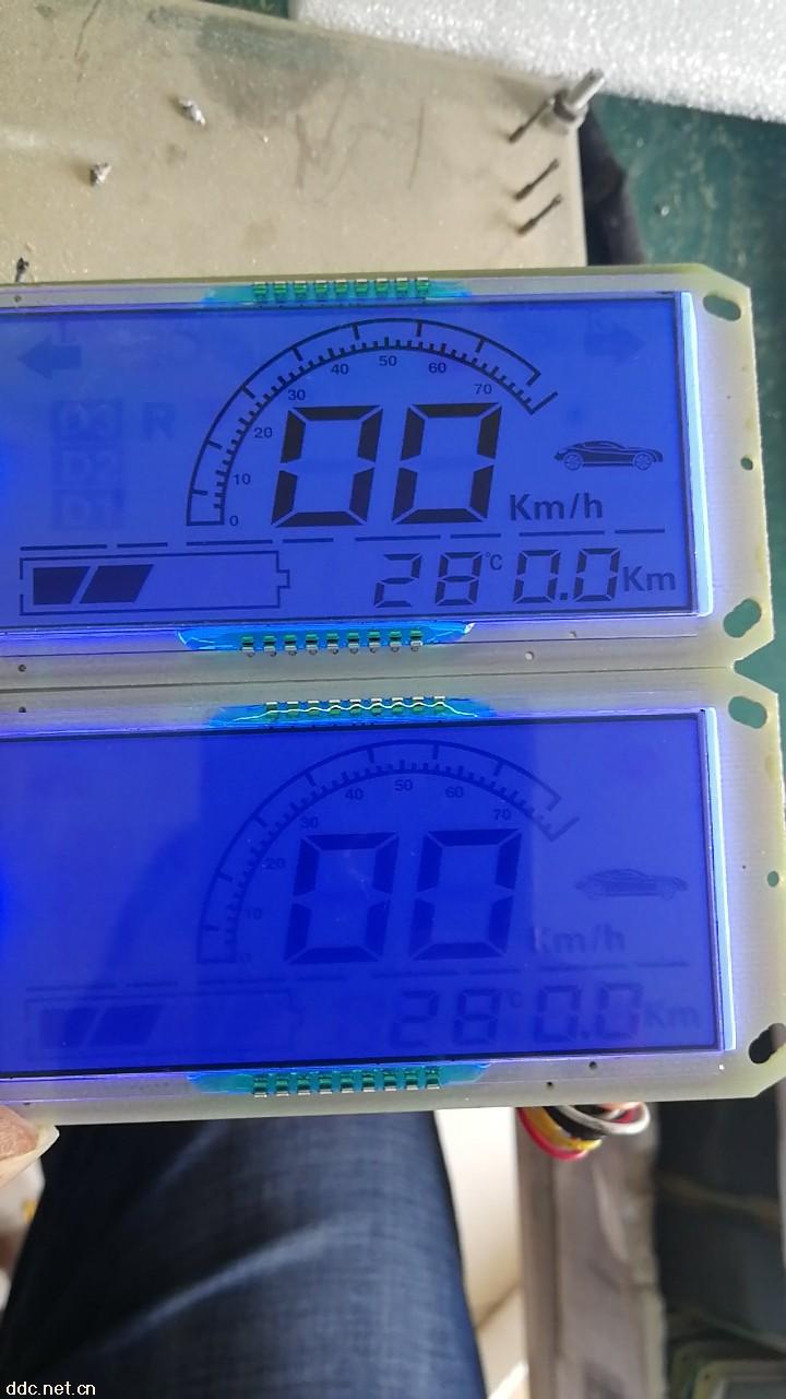 电动车9040单双里程液晶仪表屏模组