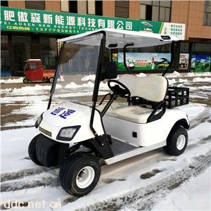 傲森品牌电动四轮2人座高尔夫球车带斗