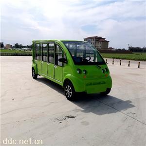 傲森封闭式11座电动观光车