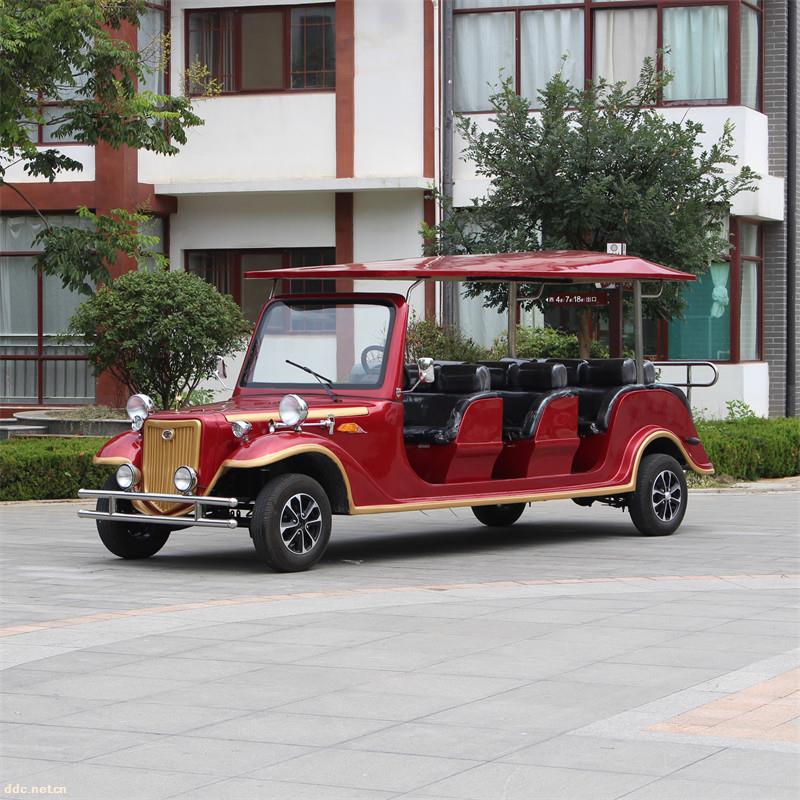 凯驰复古电动老爷车四轮6 8 11座景区楼盘看房车酒店接待车