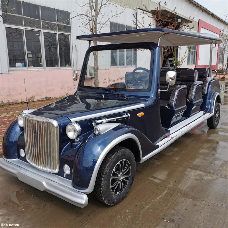 凯驰11座观光复古老爷车楼盘看房车酒店校园接待巡逻电动观光车