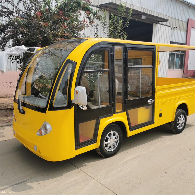 凯驰车间周转搬运车物流仓库倒货送货车电动四轮平板货车