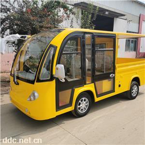 凯驰车间周转搬运车物流仓库倒货送货车电动四轮平板货车