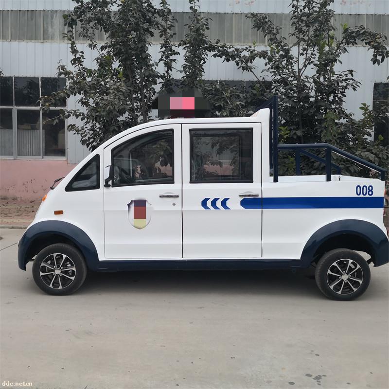 凯驰铁壳电动巡逻车 保安物业代步电瓶巡逻车价格 4 5座位