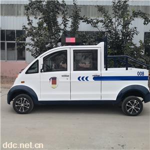 凯驰铁壳电动巡逻车 保安物业代步电瓶巡逻车价格 4 5座位