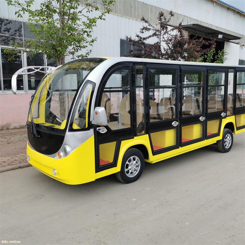 凯驰封闭式电动观光车 可加冷暖空调 冬暖夏凉