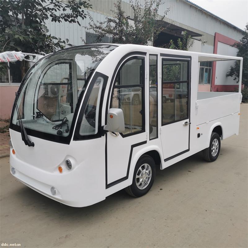 凯驰工业园箱式电动货车 四轮电动送餐车 电瓶搬运车
