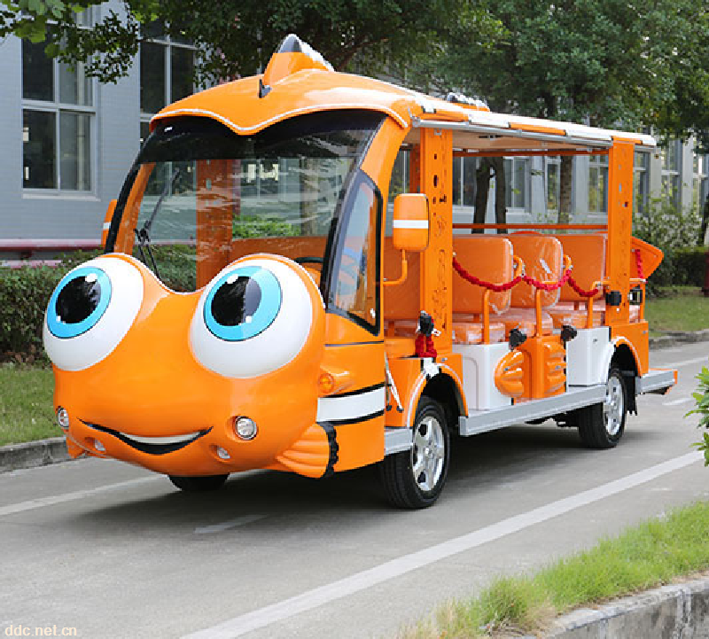 小丑鱼观光车厂家创意卡通小丑鱼款电动观光车价格