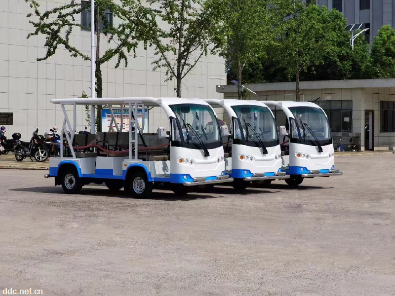 8座不带门敞开式电动观光车景区楼盘观光车工厂园区游览旅游车