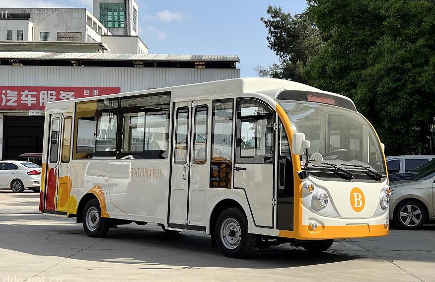 品堰特种车辆 全封闭四轮电动观光车 23座电动观光游览车