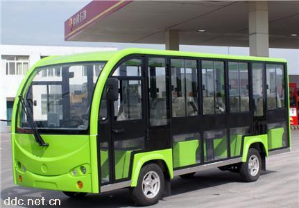 绿能达14座电动封闭观光车